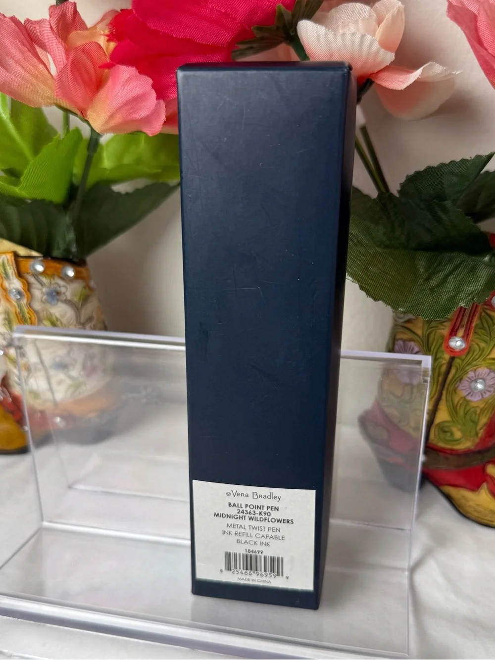 NWT Vera Bradley Midnight Wildflowers Ball Point Pen